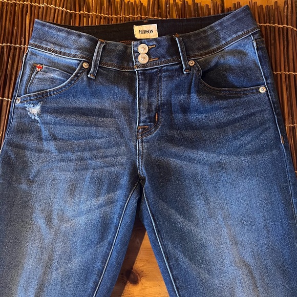 Hudson Beth Mid-Rise Baby Boot Cut Distressed Sz 29 - Picture 4 of 13
